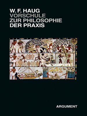 cover image of VorSchule zur Philosophie der Praxis